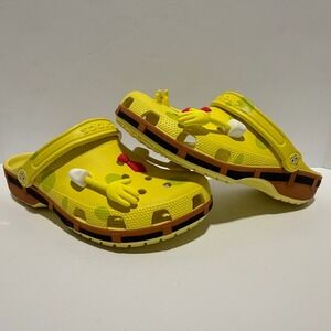 Crocs SpongeBob SquarePants Classic Clog Yellow Mens 8 Womens 10